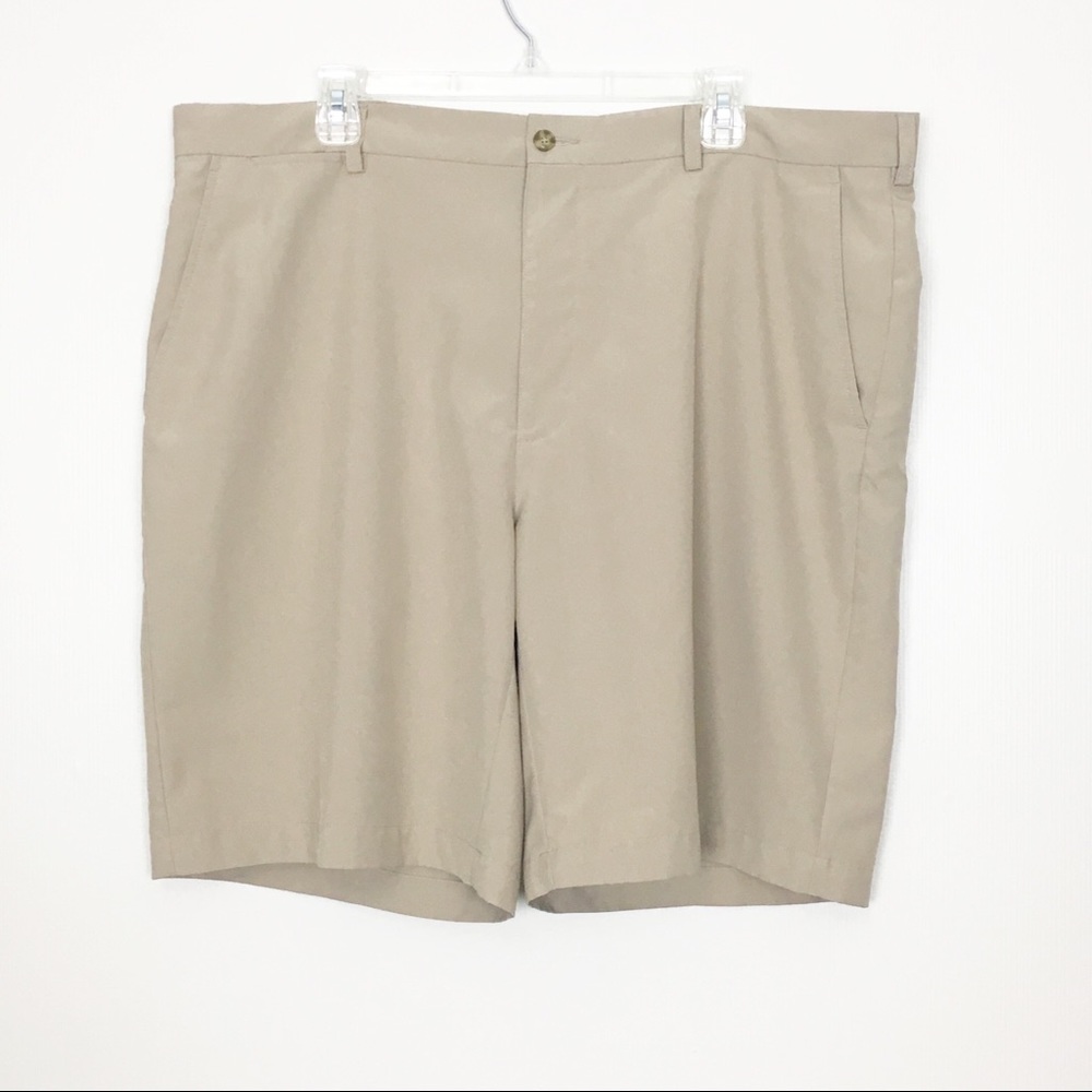 PGA Tour Mens Golf Beige‎ Tan Khaki Shorts Size 40